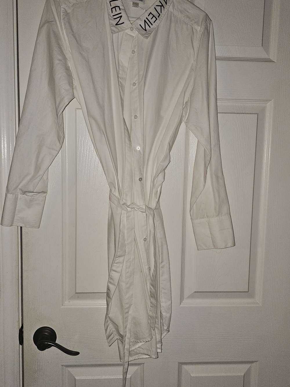 💖💖💖Calvin Klein White Button-Down Shirt Dress - Picture 5 of 6